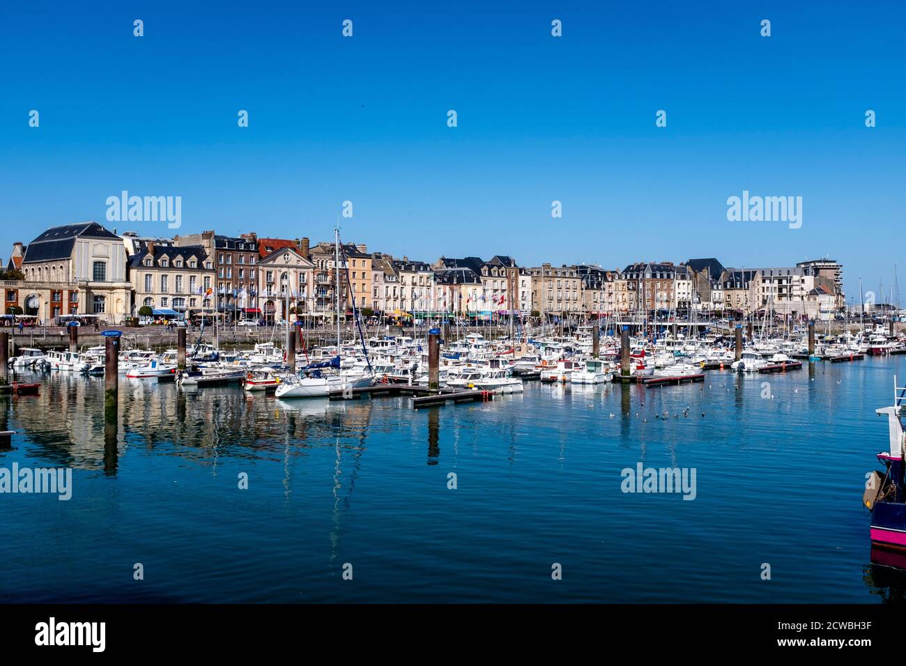 The Harbour At Dieppe, Normandy, France. Stock Photo