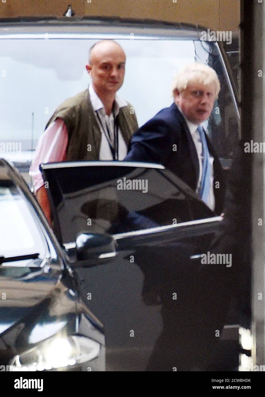 Photograph of Dominic Cummings. Dominic Mckenzie Cummings (1971-) a senior British political strategist and Chief Special Adviser to Prime Minister Boris Johnson Stock Photo