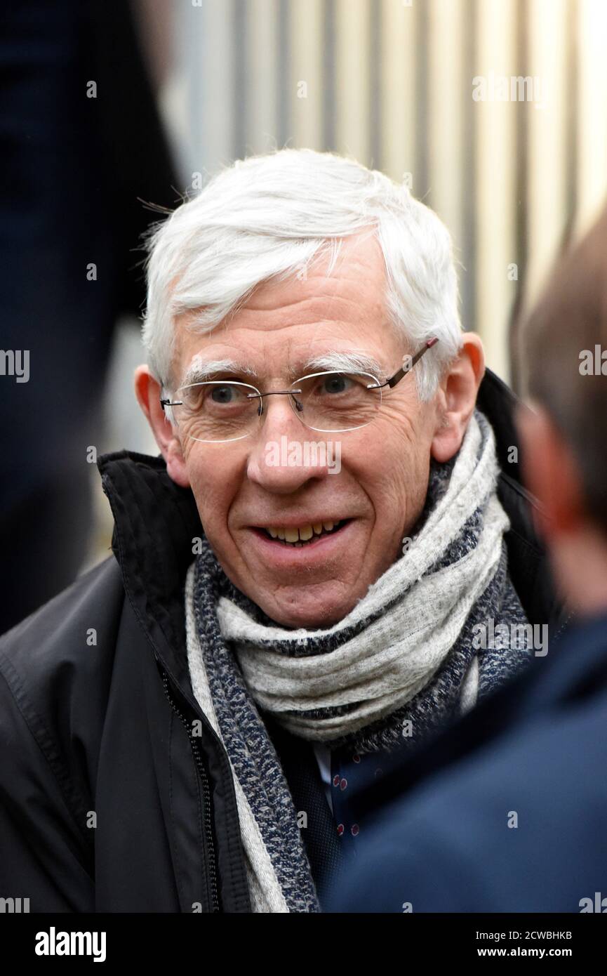 Photograph of Jack Straw. John Whitaker Straw (1946-) a British politician who served as the Member of Parliament for Blackburn from 1979 to 2015. Straw served in the Cabinet from 1997 to 2010 under the governments of Tony Blair and Gordon Brown. Stock Photo