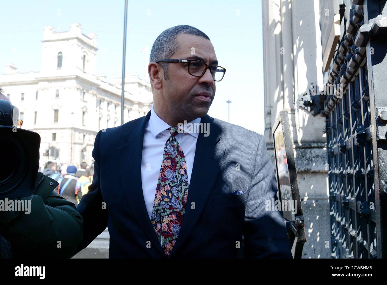 Photograph of James Cleverly. James Spencer Cleverly (1969-) a British Conservative politician serving as Co-Chairman of the Conservative Party alongside Ben Elliot since 2019 and as Member of Parliament for Braintree since 2015. He previously served as Deputy Chairman of the Conservative Party from 2018 to 2019 Stock Photo