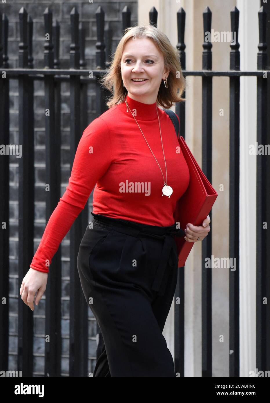 Photograph of Liz Truss. Elizabeth Mary Truss (1975-) a British politician serving as Secretary of State for International Trade and President of the Board of Trade since July 2019 and Minister for Women and Equalities since September 2019. Stock Photo