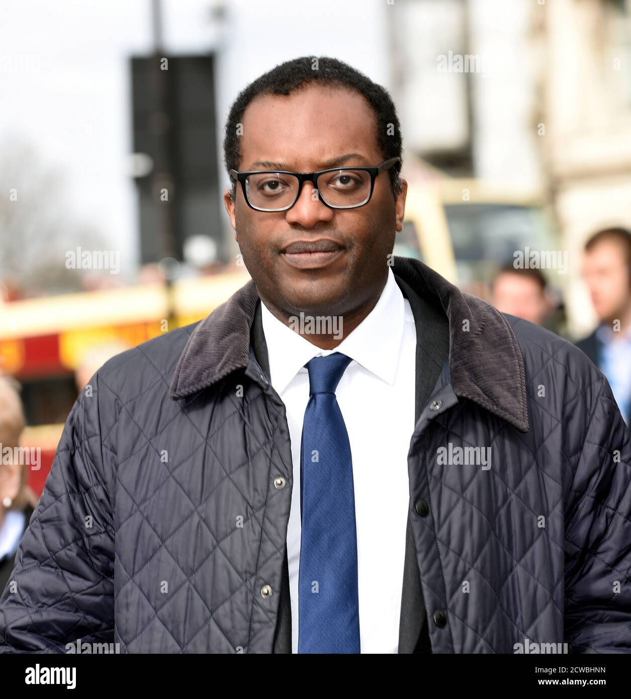 Photograph of Kwasi Kwarteng. Kwasi Alfred Addo Kwarteng (1975-) a British Conservative Party politician serving as Member of Parliament for Spelthorne since 2010. On 16 November 2018, Kwarteng was appointed Under-Secretary of State at the Department for Exiting the European Union, following the resignation of Suella Braverman Stock Photo
