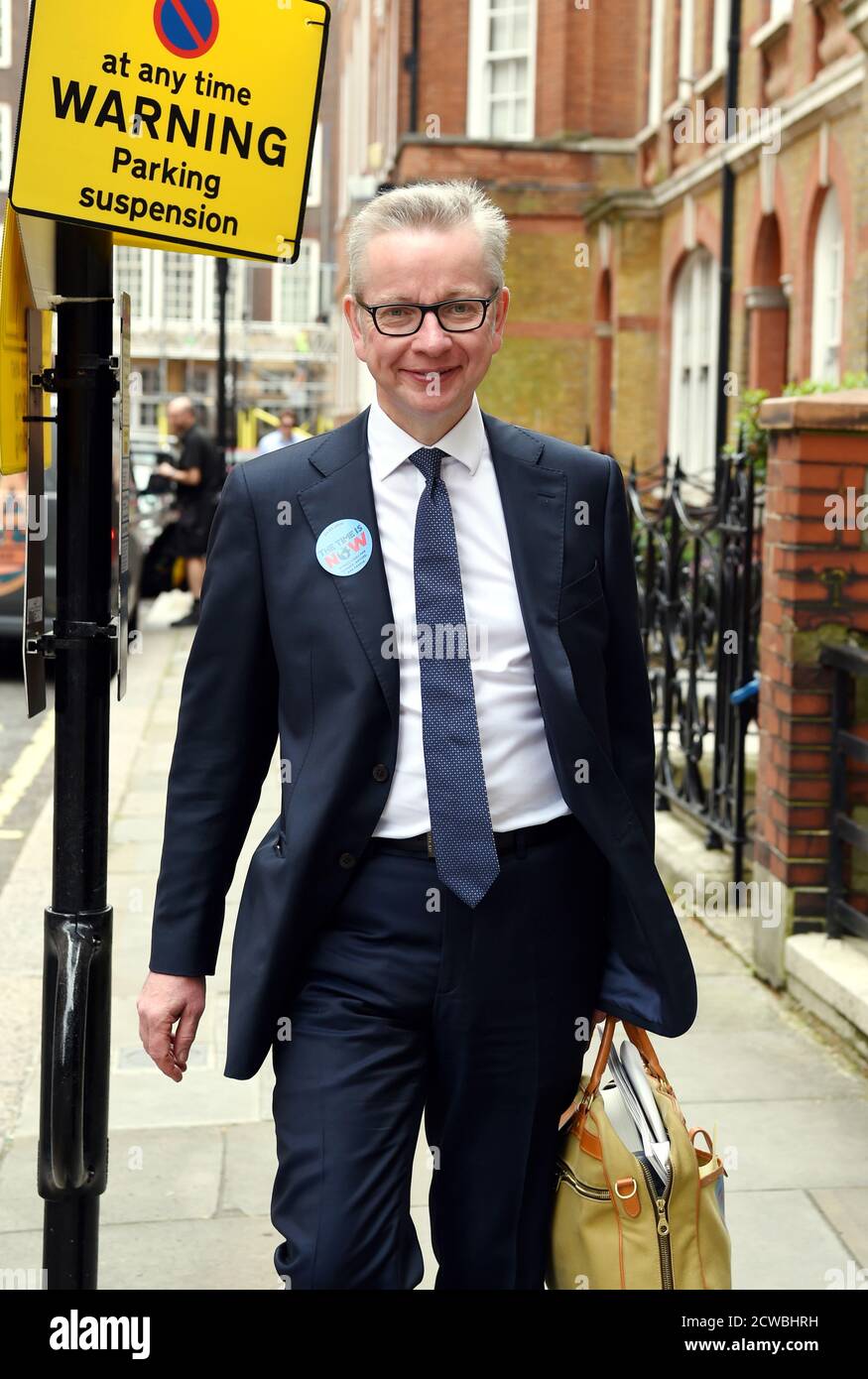 Photograph of Michael Gove. Michael Andrew Gove (1967-) a British Conservative politician who has been Chancellor of the Duchy of Lancaster since July 2019. He has been the Member of Parliament for Surrey Heath since 2005. He was appointed to the Shadow Cabinet by David Cameron in 2007 as Shadow Secretary of State for Children, Schools and Families. Stock Photo