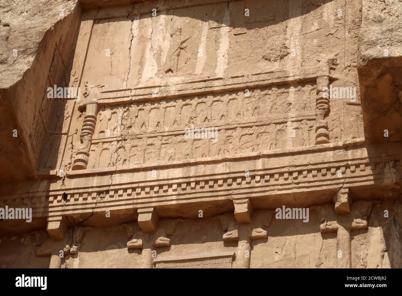 Photograph of outside the tomb of Darius the Great, one of the four