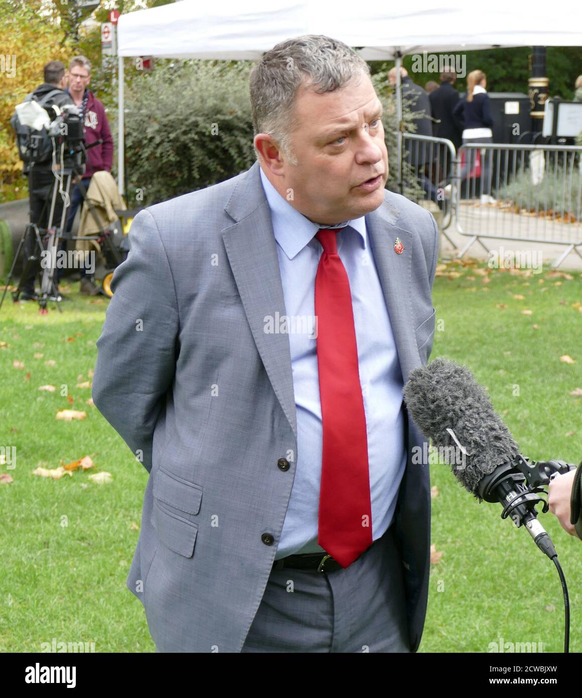 Photograph of Michael Amesbury. Michael Lee Amesbury (1969-) an English Labour Party politician and the current Shadow Minister for Employment. He became the Member of Parliament for Weaver Vale in Cheshire at the general election in June 2017, and was re-elected in 2019 Stock Photo