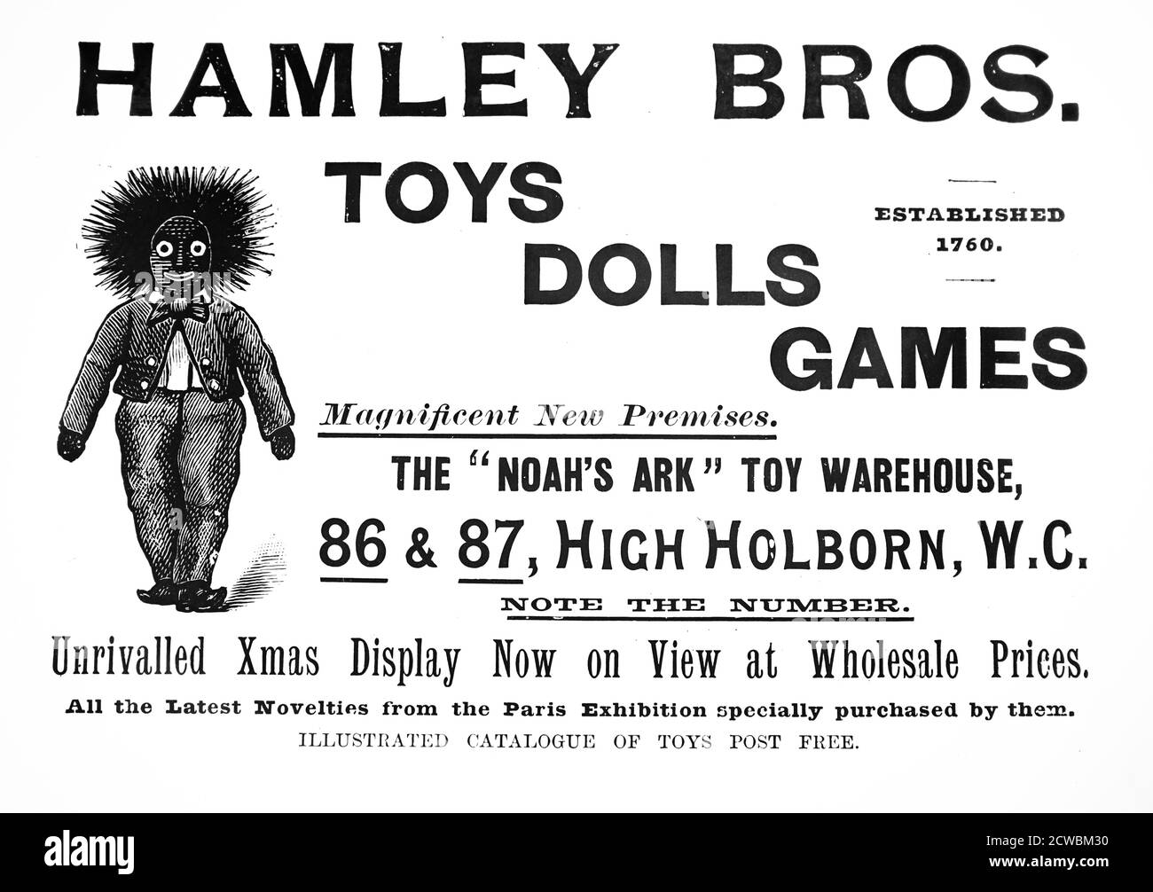 Advertisement for Hamleys toy store. Stock Photo