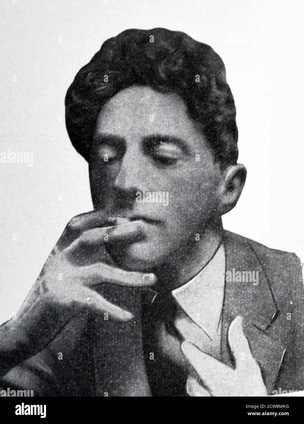 Black and white photograph of Jean Cocteau (18891963), French poet