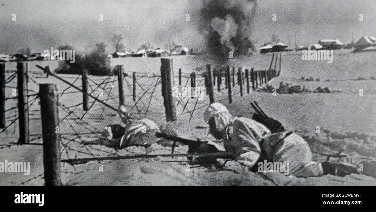 Black And White Photograph Of World War II (1939-1945); Attack By The ...