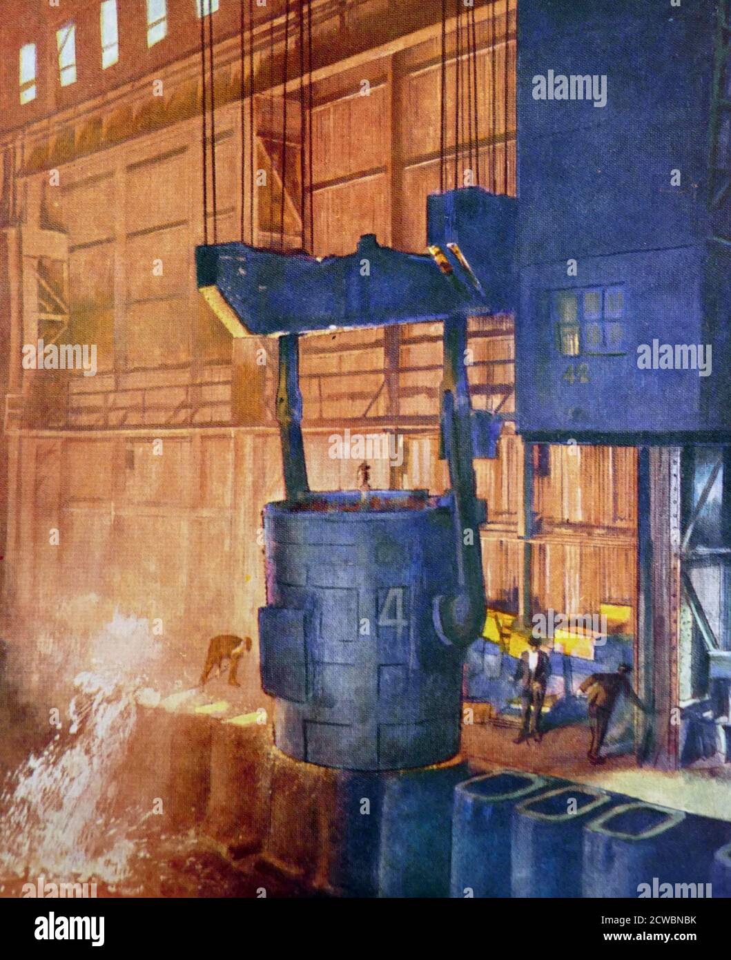 Steel works in Ebbw Vale, Wales. 1954 Stock Photo Alamy