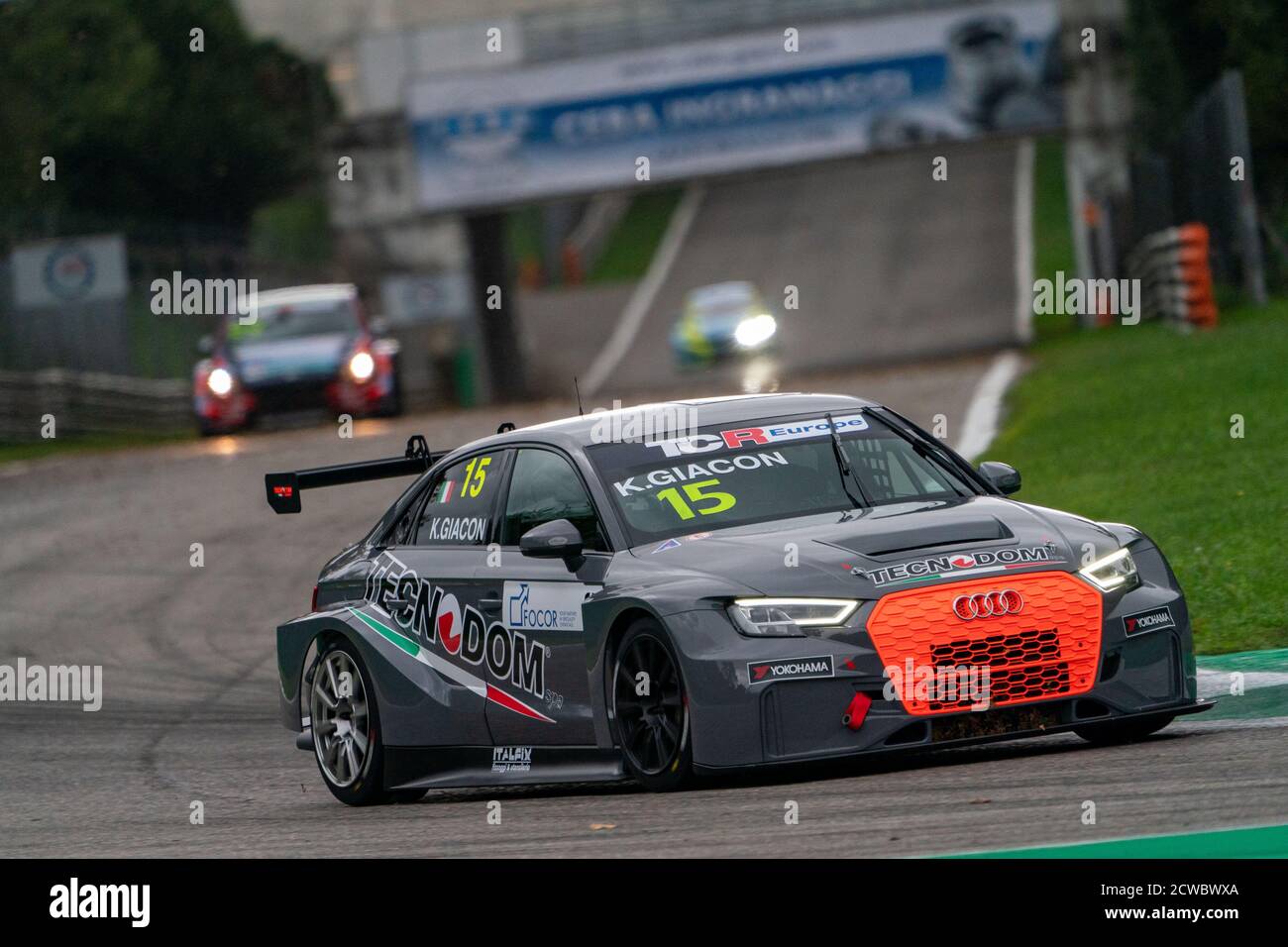 #15 Kevin Giacon (TCR Europe - Tecnodom Sport) on Audi RS 3 LMS DSG during International GT Open ed Euroformula Open, Grand Tourism, monza, Italy, 27 Stock Photo