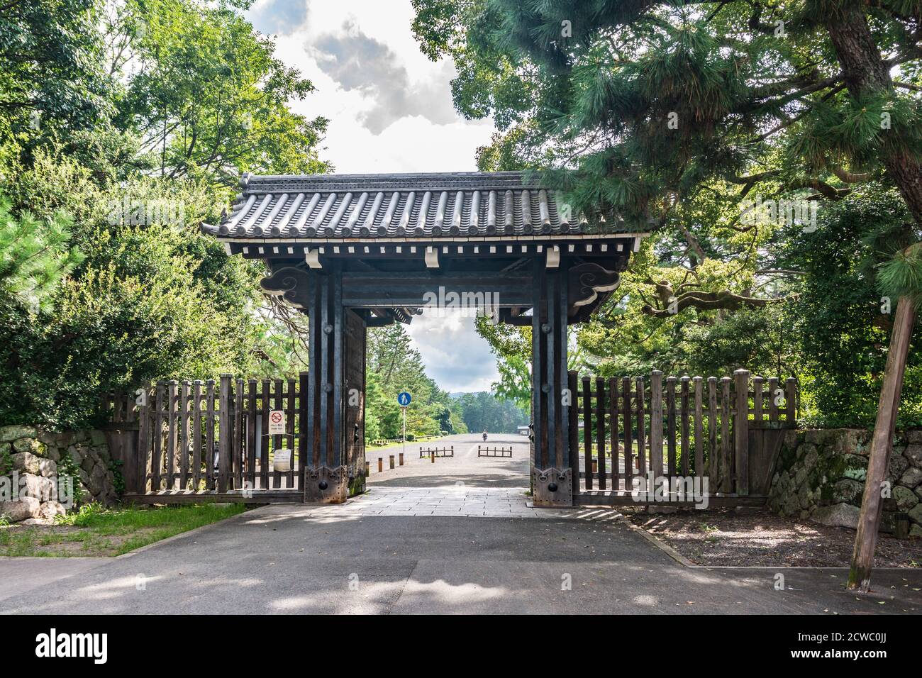 Kyoto, Japan, Asia - September 3, 2019 : Gate of the Imperial Palace of Kyoto Stock Photo