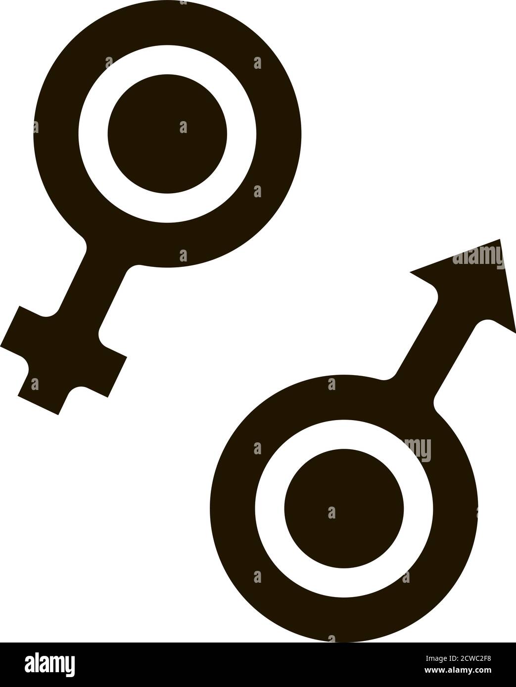 Man Woman Symbols Icon Vector Glyph Illustration Stock Vector Image ...