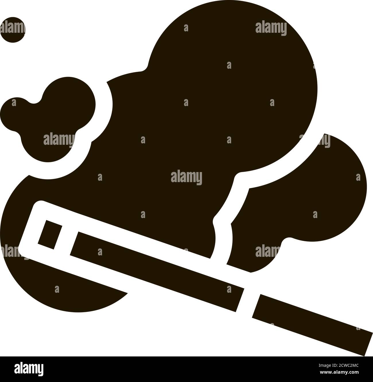 Smoke Cigarette Icon Vector Glyph Illustration Stock Vector Image & Art ...