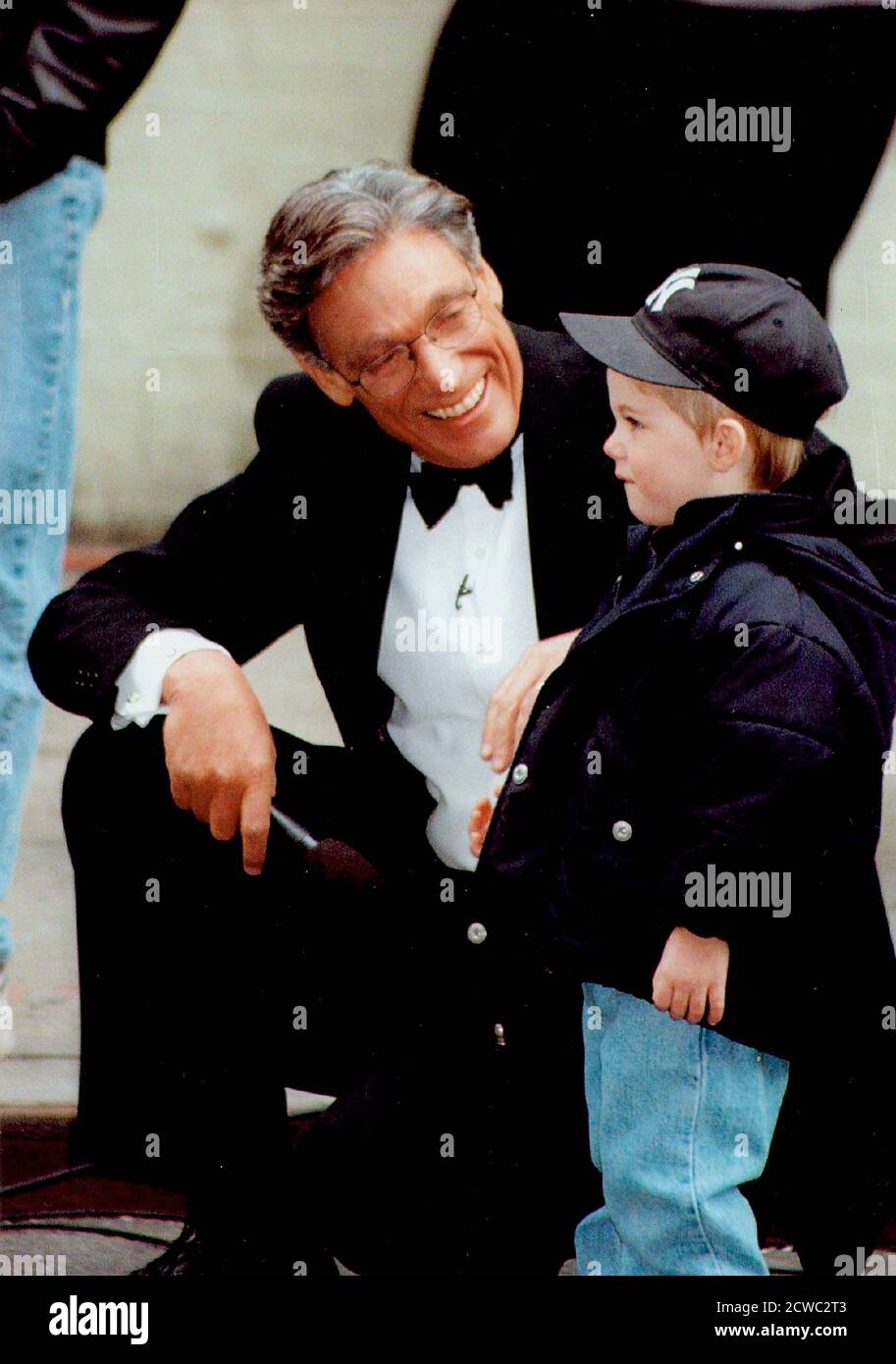 Maury Povich With Adopted Son Matthew At The Taping Of