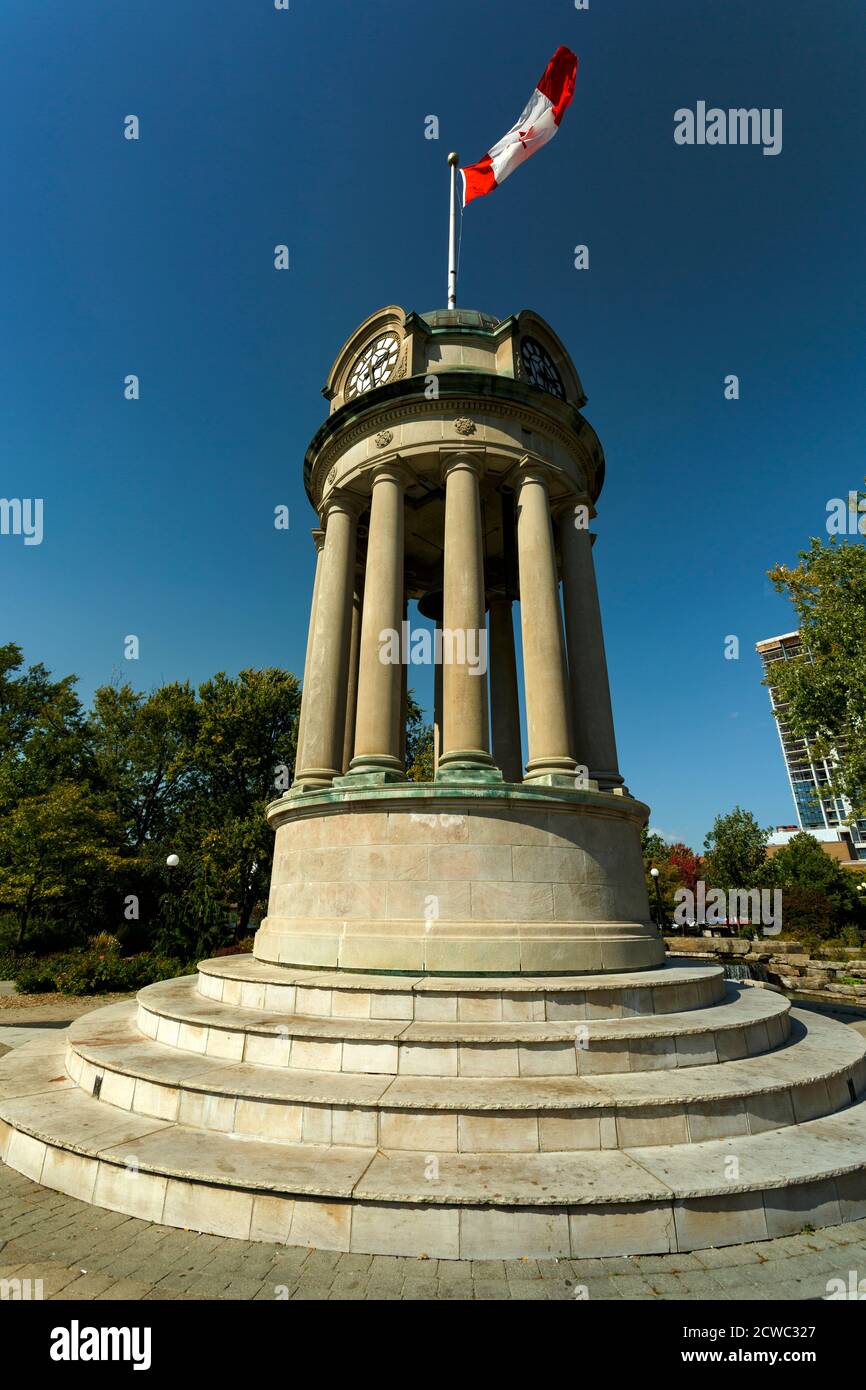 Clock Tower Victoria Park Kitchener ON Canada Stock Photo Alamy