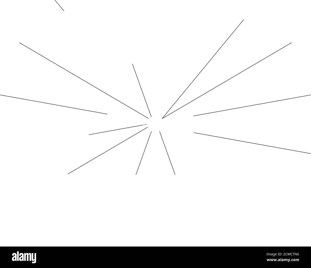 Radial,radiating lines abstract burst, explosion, fireworks FX ...