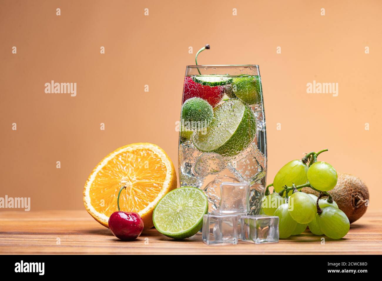 Drink fruit bubbles Stock Photo Alamy