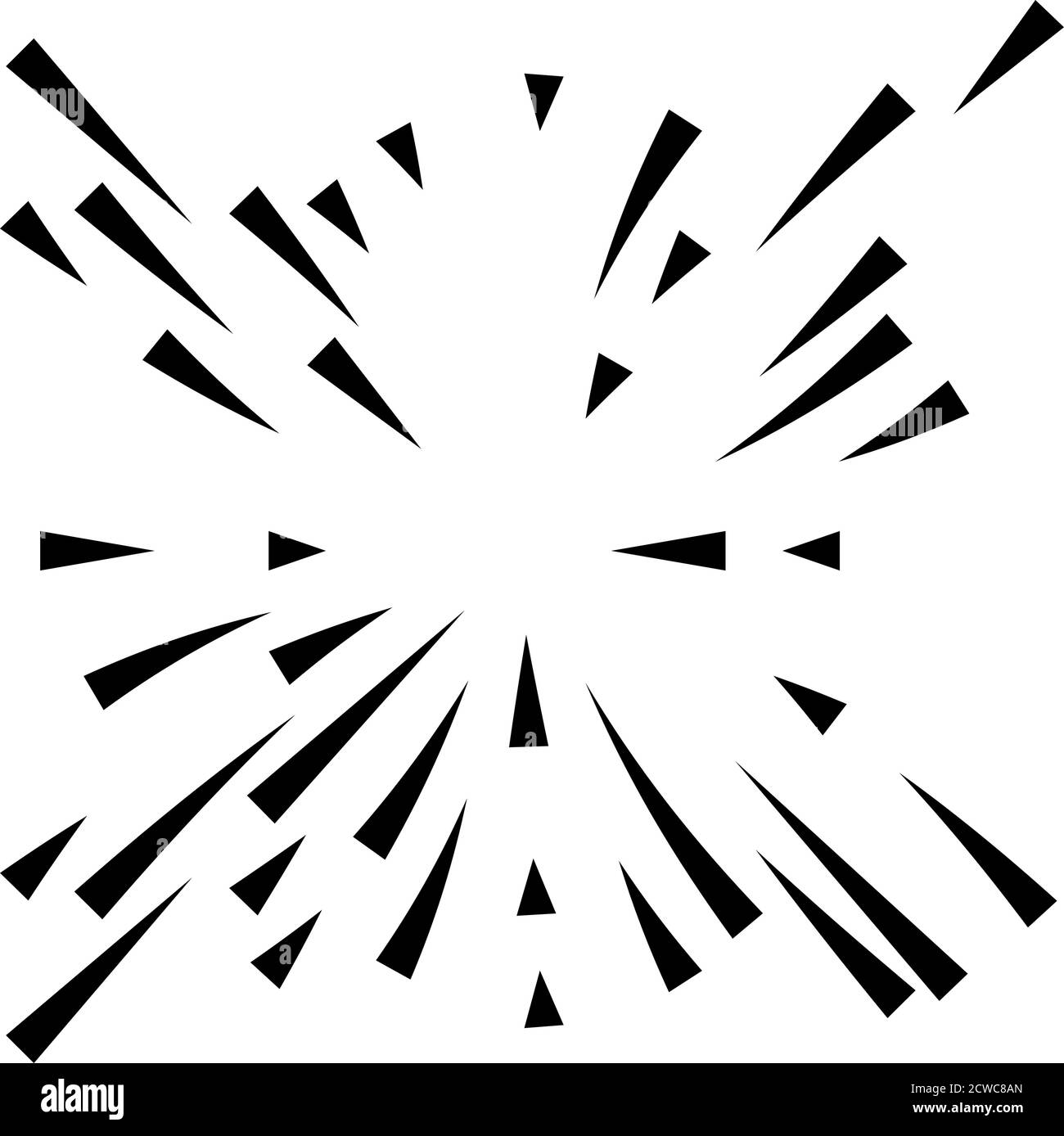 Radial,radiating lines abstract burst, explosion, fireworks FX ...