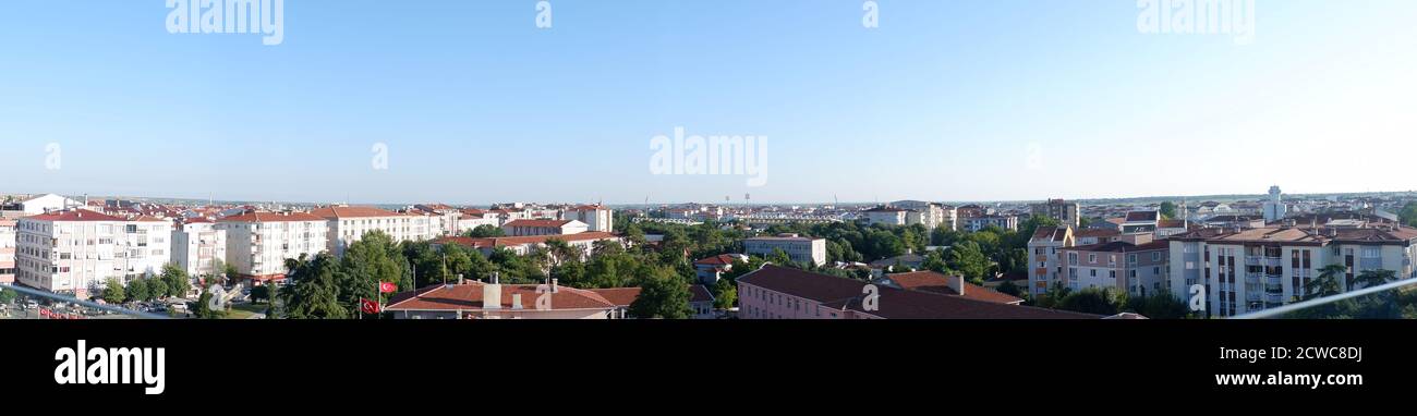 Panoramic view of Kirklareli Stock Photo