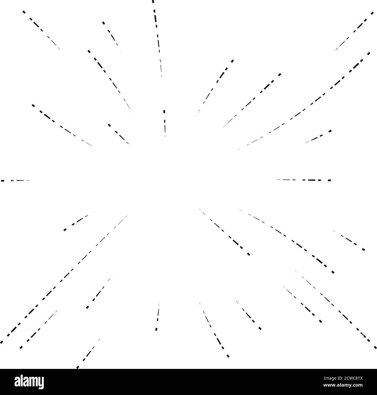 Radial,radiating lines abstract burst, explosion, fireworks FX ...