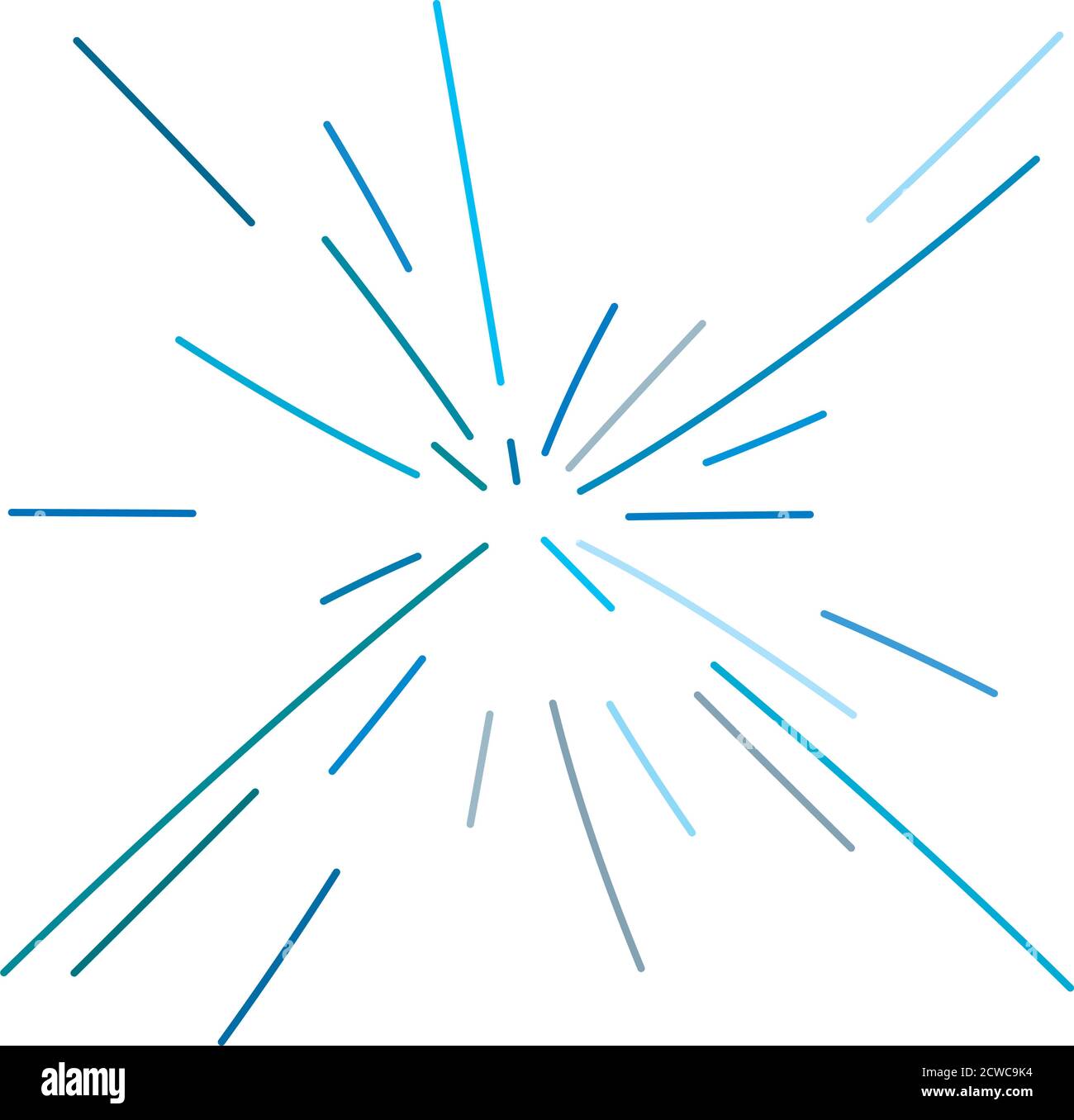 Radial,radiating lines abstract burst, explosion, fireworks FX ...