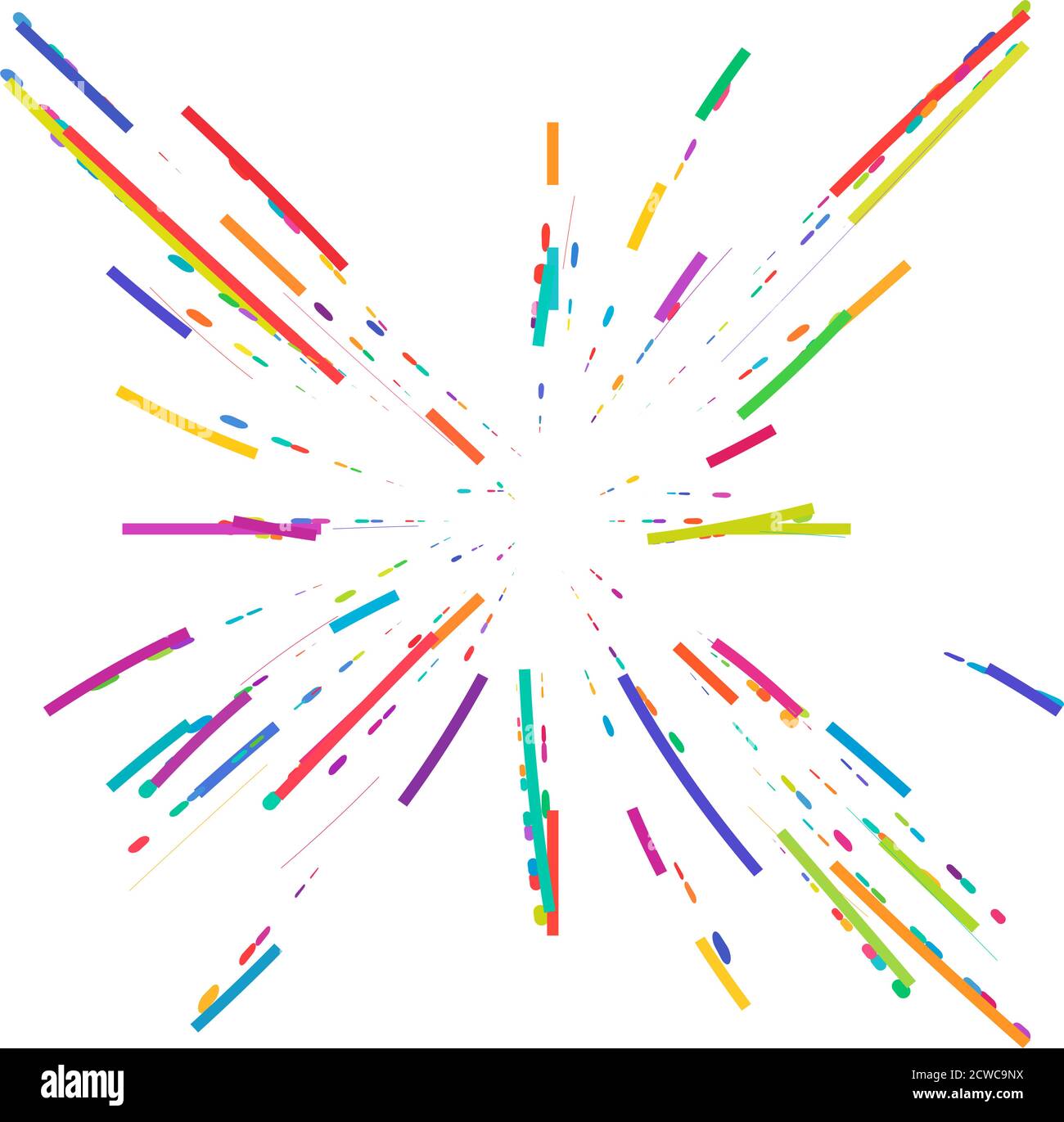 Radial,radiating lines abstract burst, explosion, fireworks FX ...