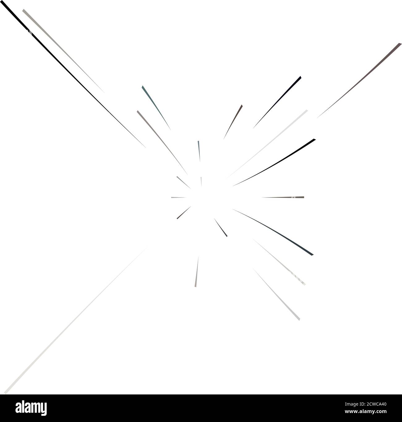 Radial,radiating lines abstract burst, explosion, fireworks FX ...