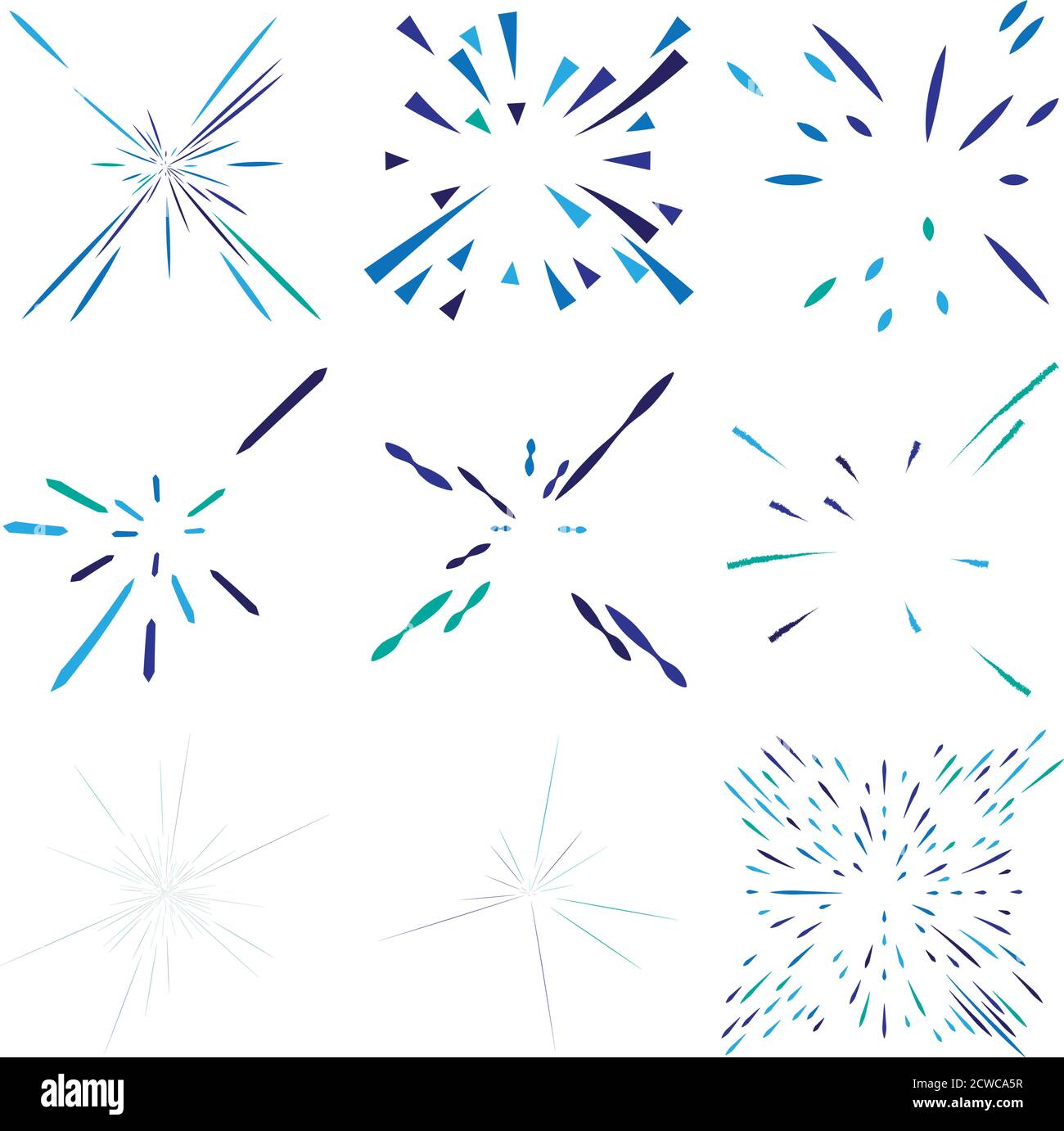 Radial,radiating lines abstract burst, explosion, fireworks FX ...