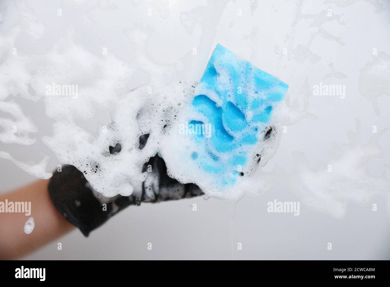 Hand holding carpet cleaning hi-res stock photography and images - Alamy