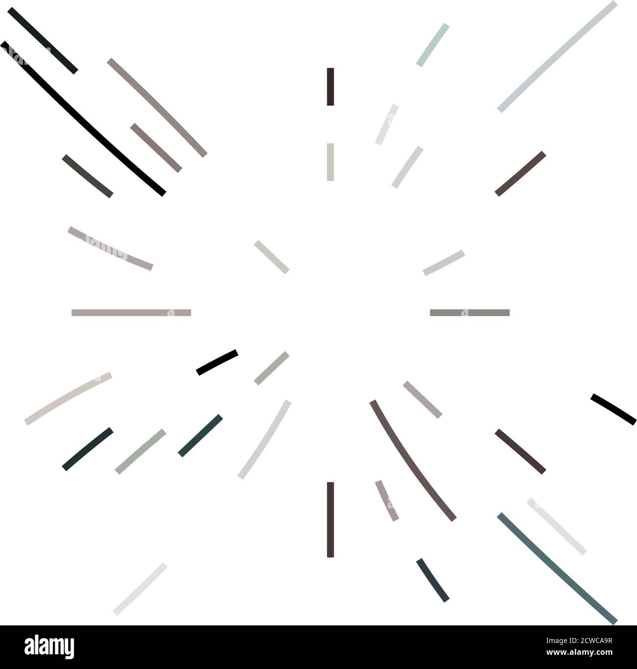 Radial,radiating lines abstract burst, explosion, fireworks FX ...