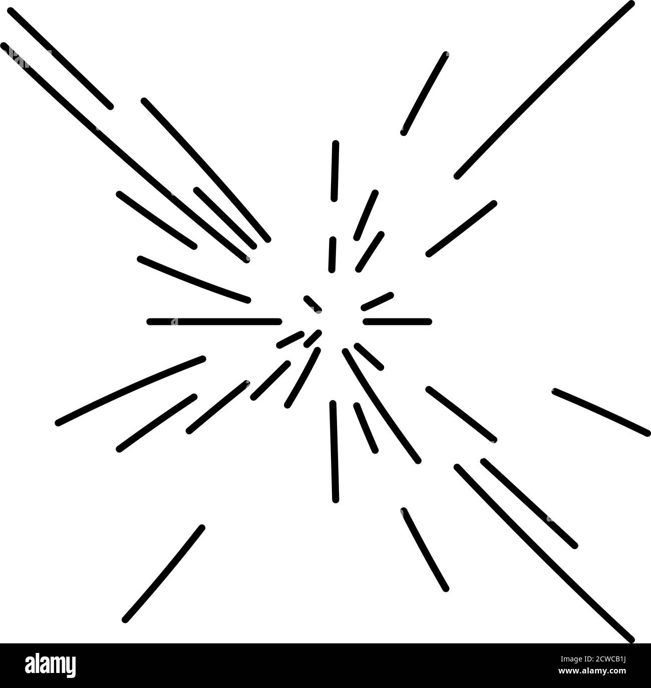Radial,radiating lines abstract burst, explosion, fireworks FX ...