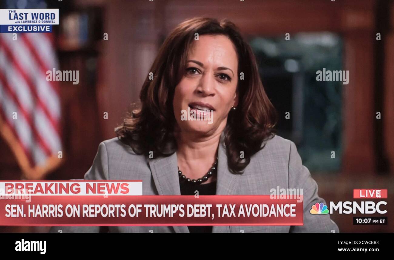 Washington, District of Columbia, USA. 28th Sep, 2020. Screen grab of ...