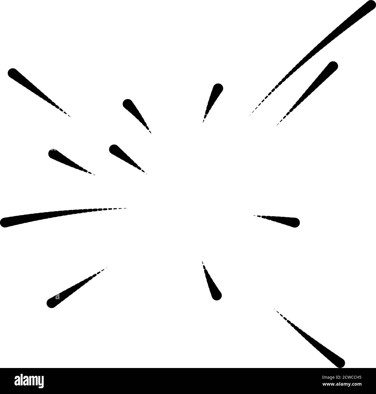 Radial,radiating lines abstract burst, explosion, fireworks FX ...