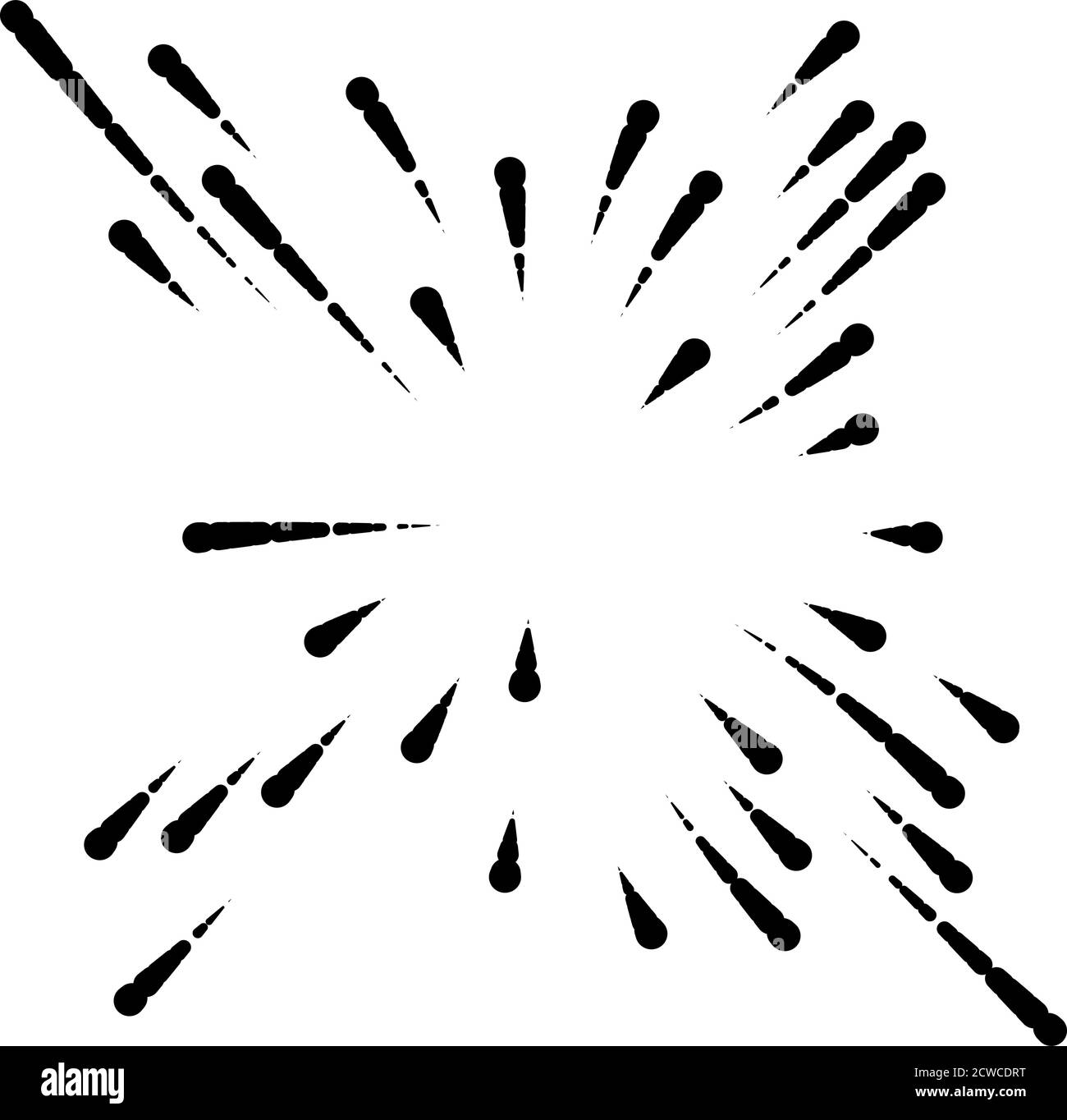 Radial,radiating lines abstract burst, explosion, fireworks FX ...