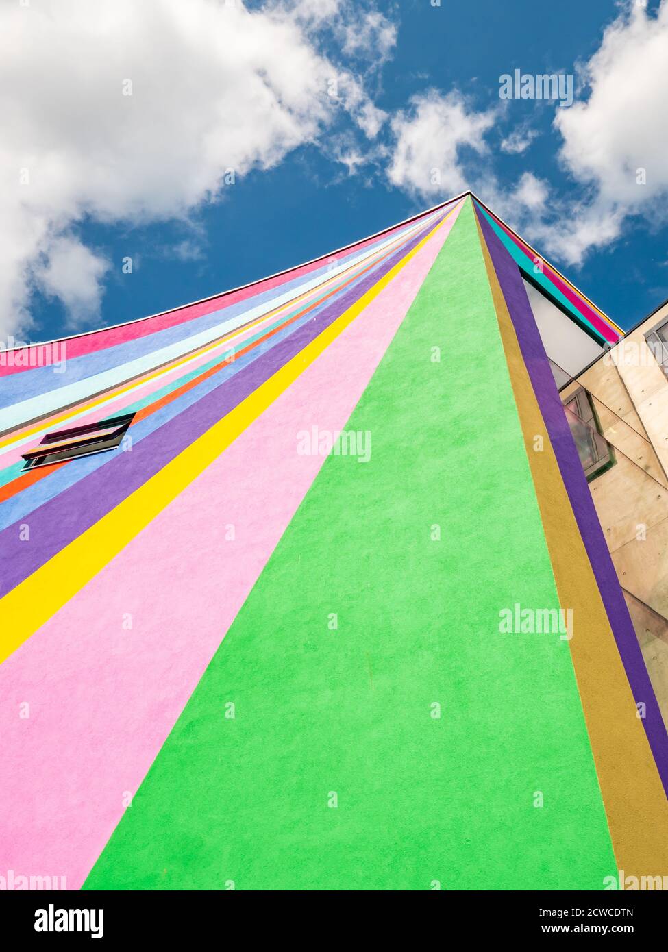 Towner Art Gallery, Eastbourne, England. The distinctive mural artwork