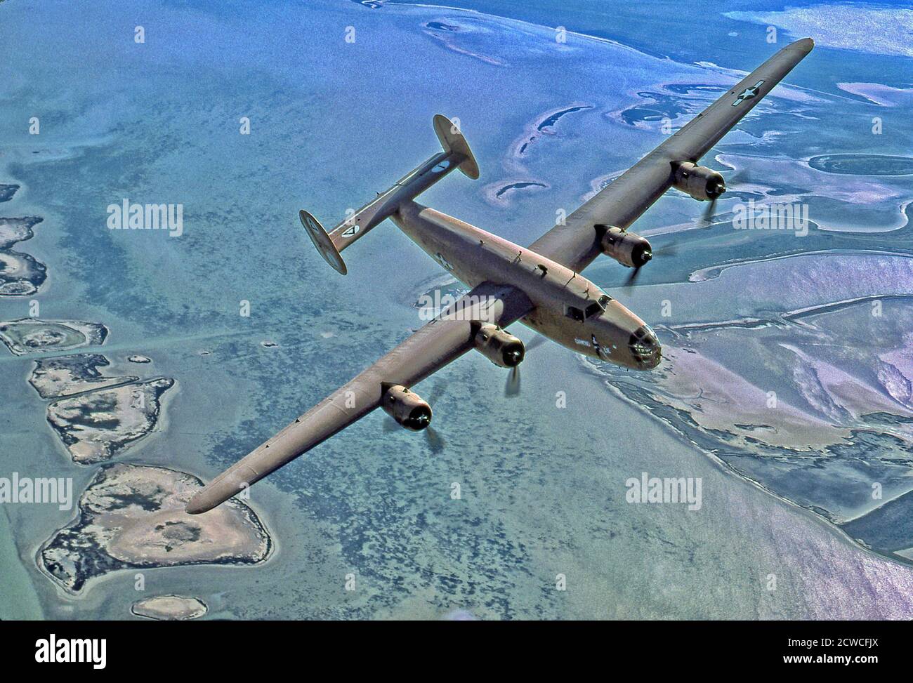 Consolidated B-24-LB-30 WWII Heavy Bomber Stock Photo