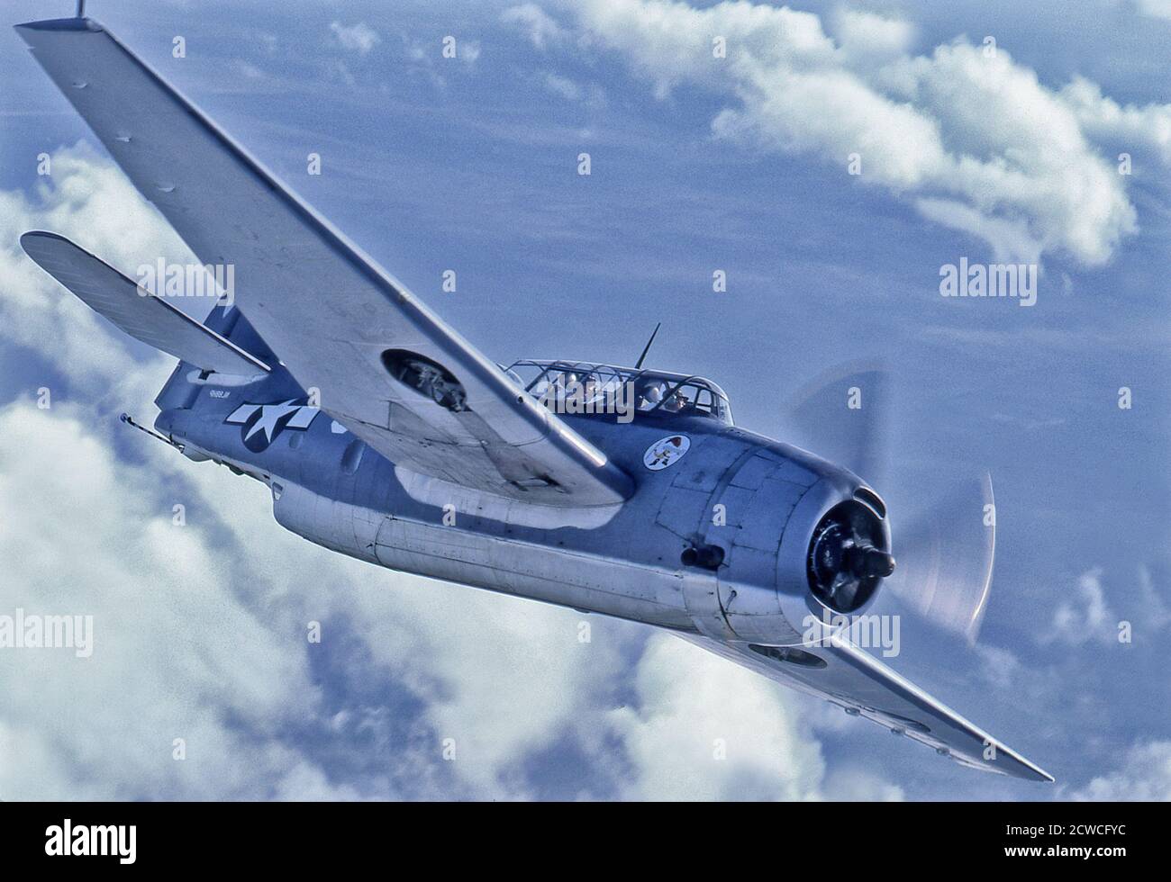 WWII Grumman TBM Avenger Torpedo Bomber Stock Photo