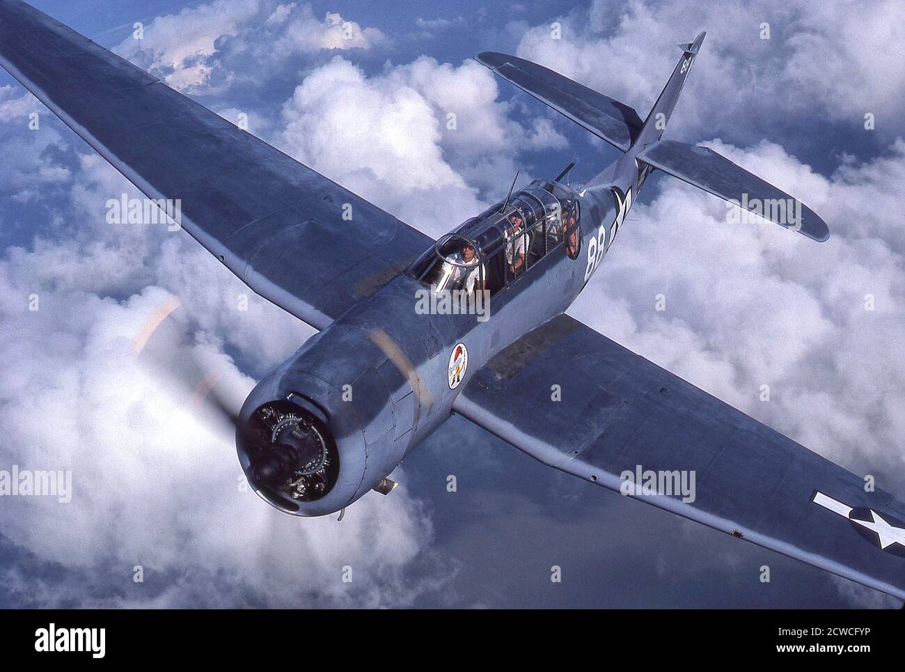 WWII Grumman TBM Avenger Torpedo Bomber Stock Photo