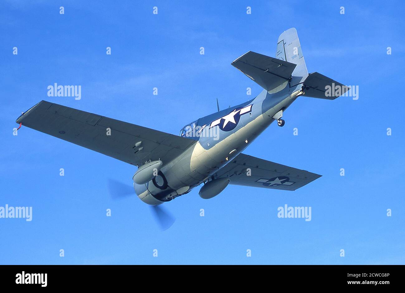 Grumman F4f/FM2 Wildcat WWII Navy-Marine Fighter. Stock Photo