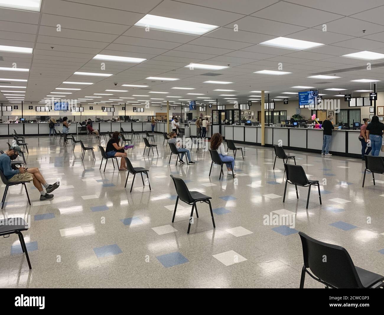 LOS ANGELES, UNITED STATES Sep 10, 2020 Social distancing enforced