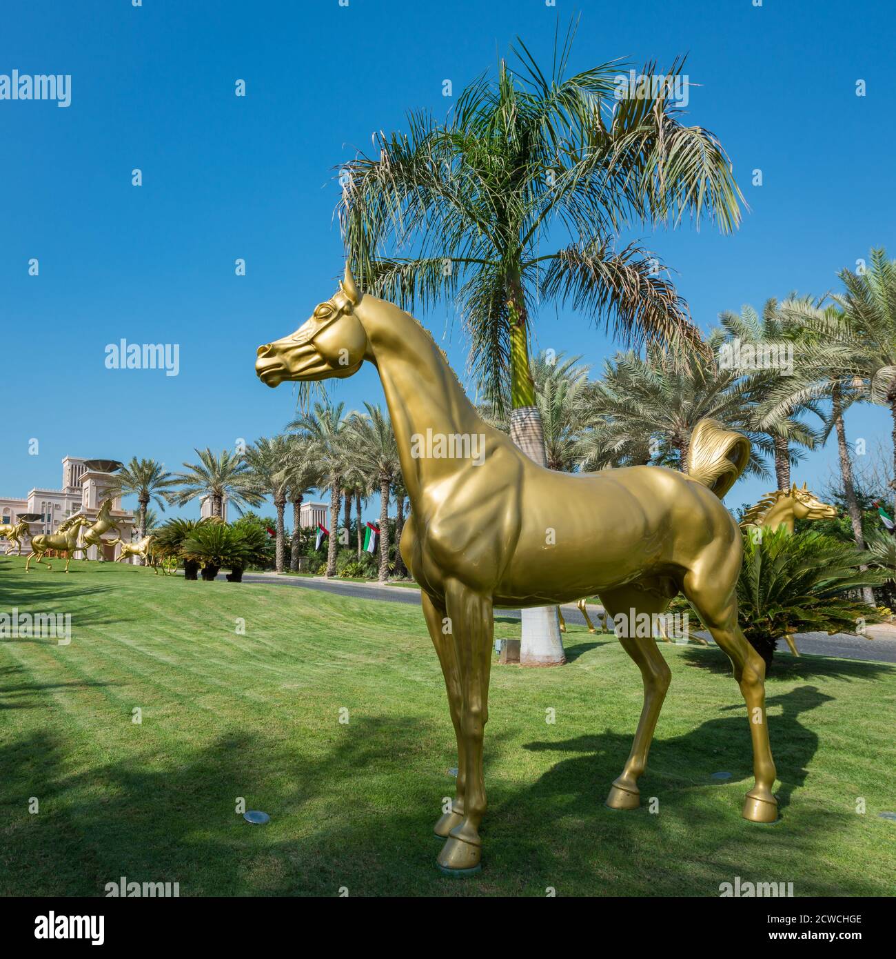 Entrance to the Jumeirah Al Qasr hotel with eighteen beautiful sculpted