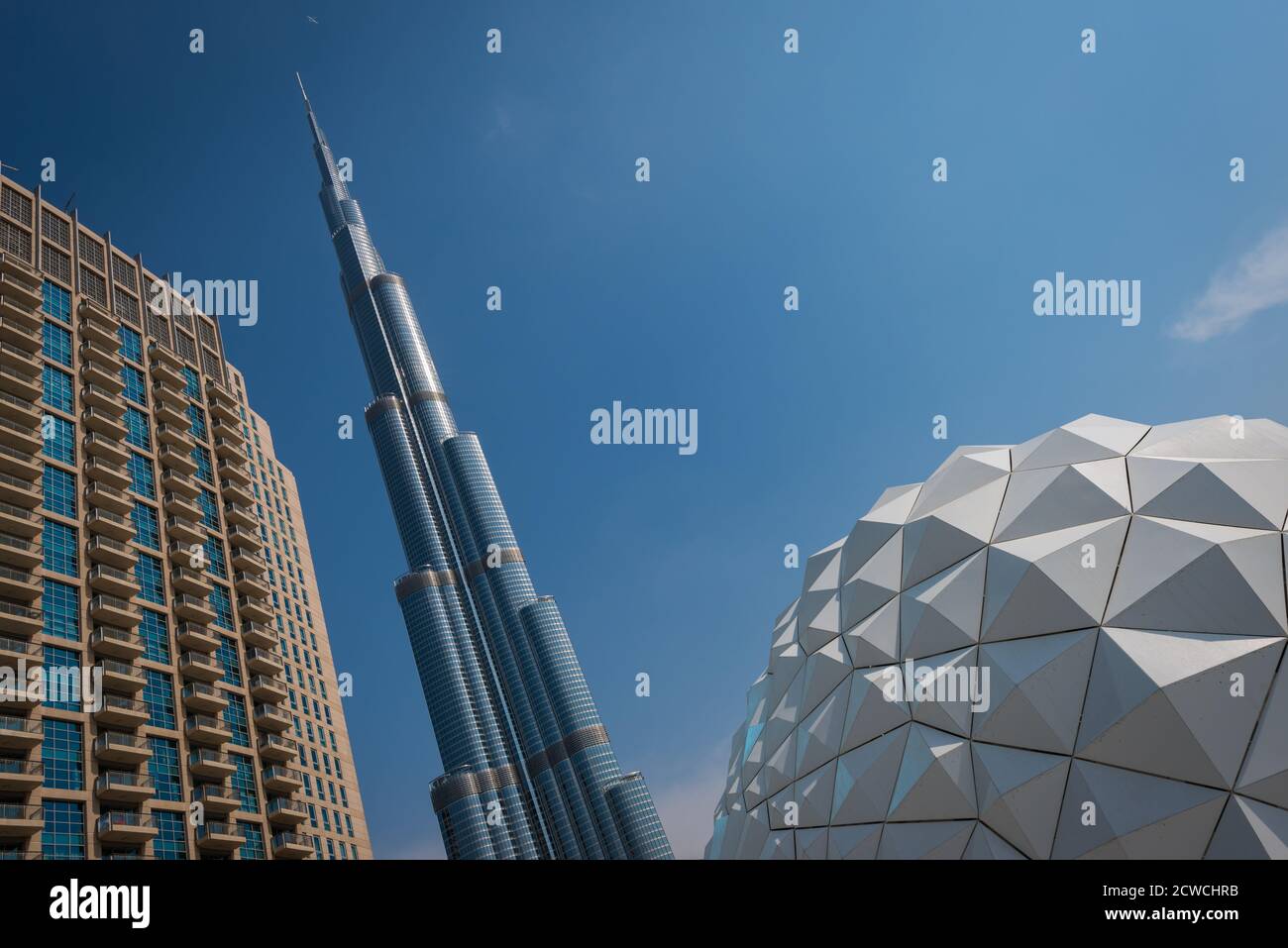 Burj Khalifa, Dubai, Downtown Dubai, United Arab Emirates Stock Photo