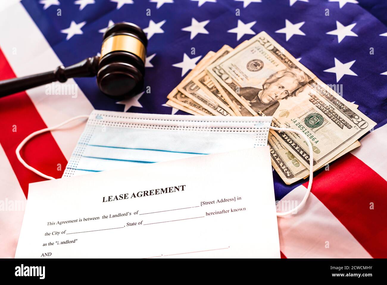 Lease agreement ready to sign, certified by an American lawyer, during the  covid pandemic Stock Photo - Alamy