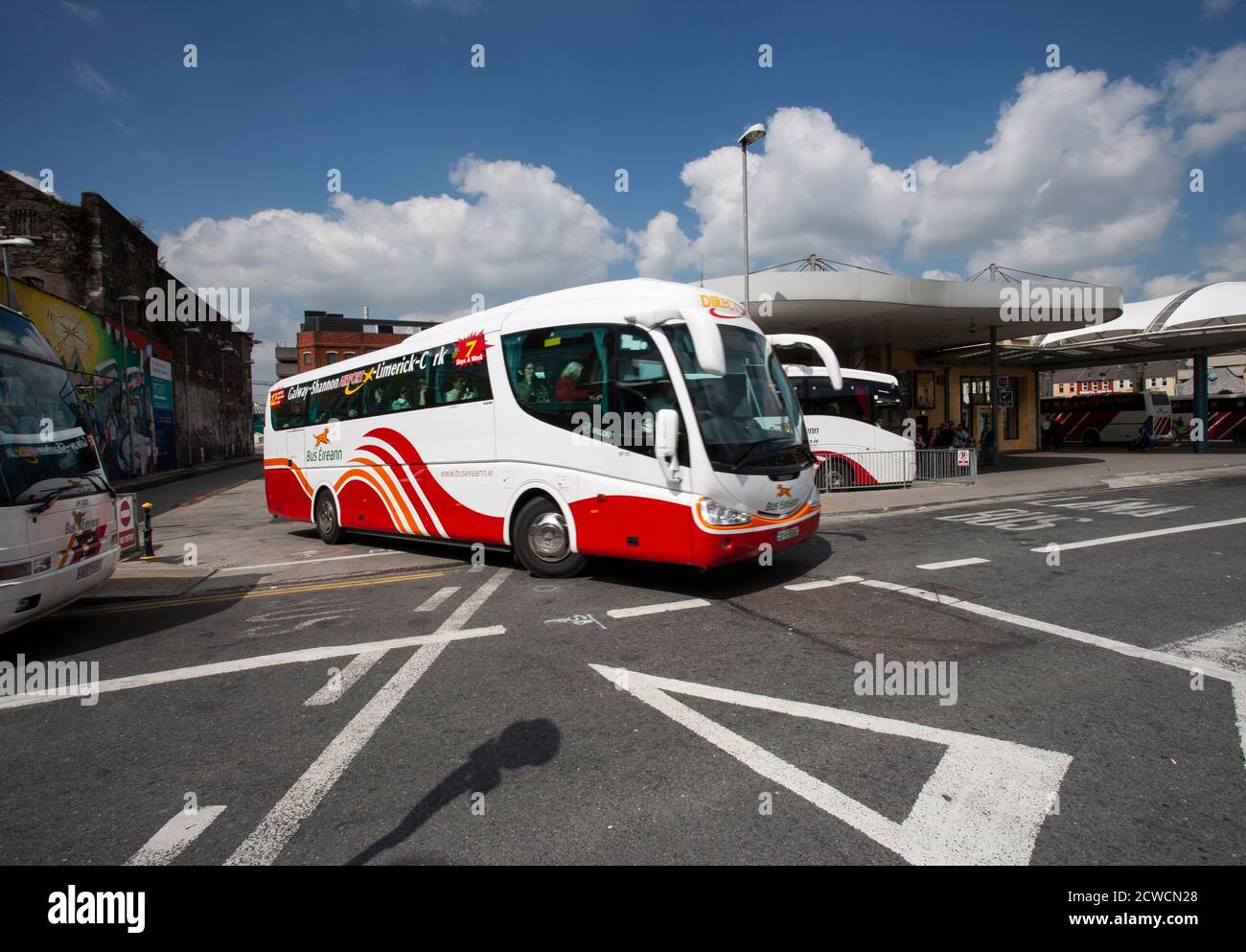 Bus Eireann expressway buses Stock Photo