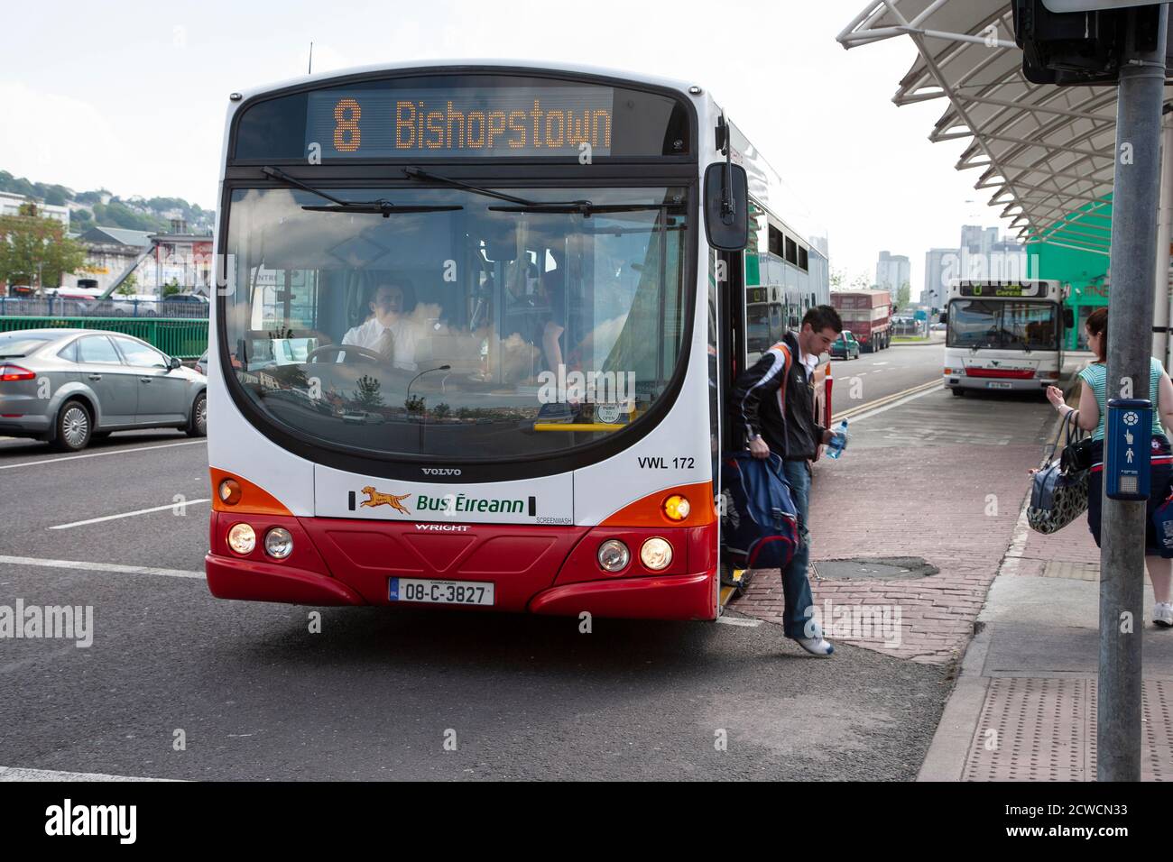 Bus Eireann expressway buses Stock Photo