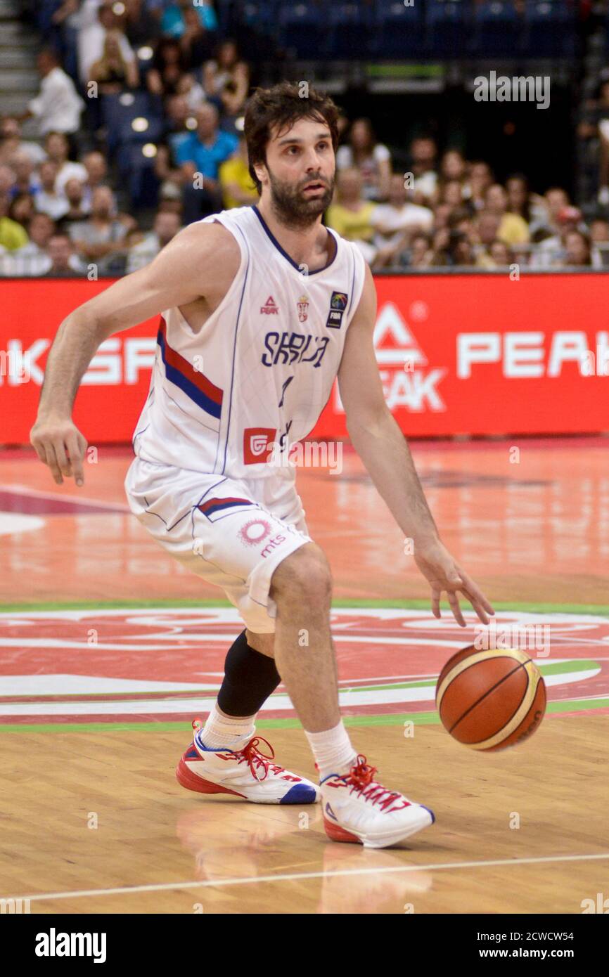 Milos Teodosic. Serbia Basketball National Team. FIBA OQT Tournament ...