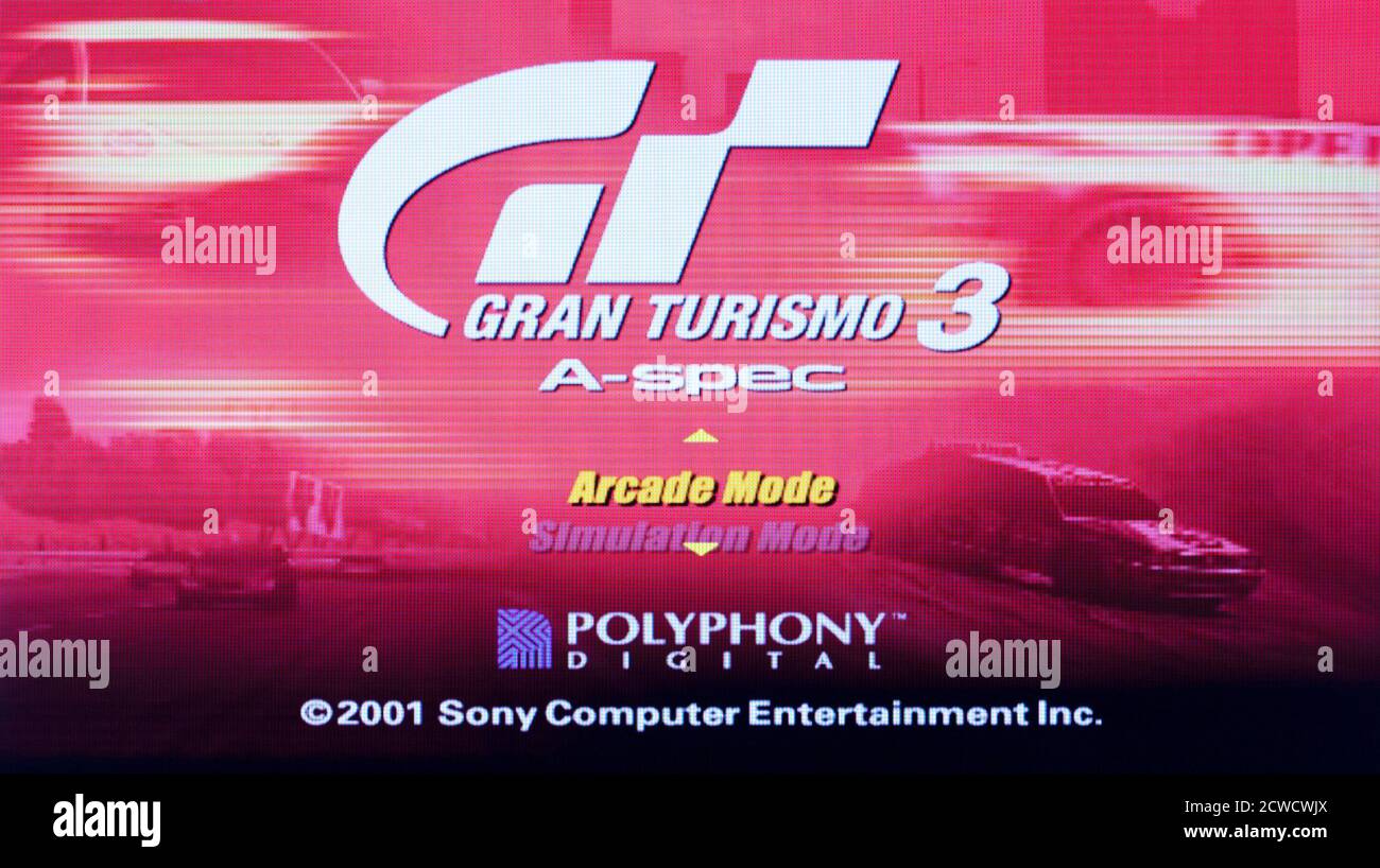 Gran Turismo 3 A-spec - Sony Playstation 2 PS2 - Editorial use only Stock  Photo - Alamy