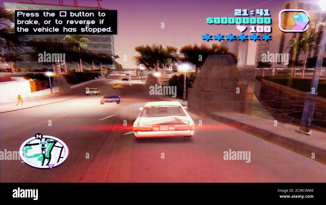 Grand Theft Auto Vice City - Sony Playstation 2 PS2 - Editorial use only Stock Photo