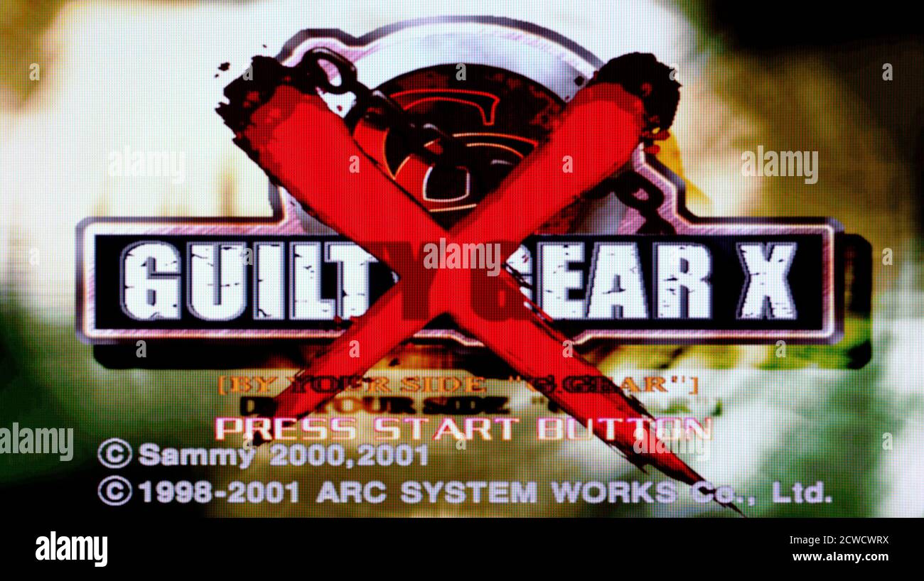 Guilty Gear X - Sony Playstation 2 PS2 - Editorial use only Stock Photo