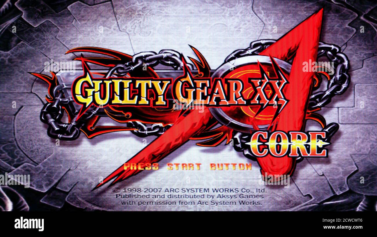 Guilty Gear XX Core - Sony Playstation 2 PS2 - Editorial use only Stock Photo